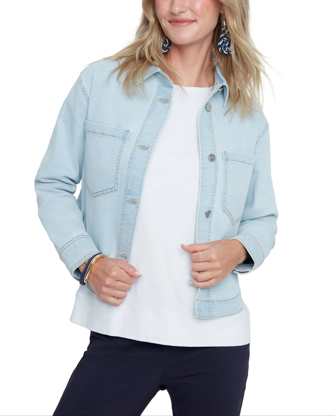 Timeless denim style meets effortless cool with the Janis Jean Jacket in Bleached Wash. This classic jacket features a faded, vintage-inspired finish that pairs seamlessly with any wardrobe. Perfect for layering over dresses, tees, or sweaters, it delivers that coveted relaxed aesthetic while providing reliable durability. The bleached wash adds character and dimension, making it a versatile staple for year-round wear.