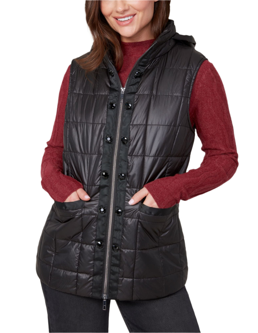 Renuar Woven Quilted Vest