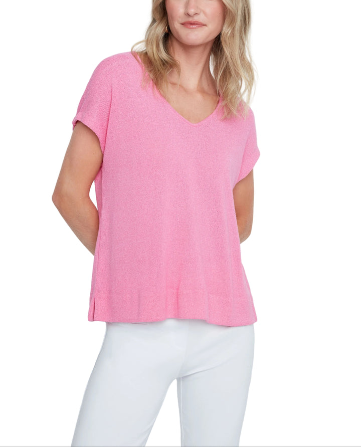 Cora Short Sleeve V-Neck Sweater