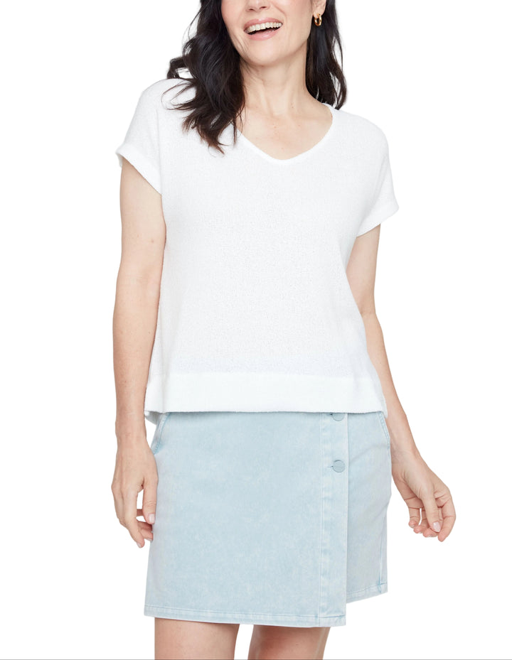 Cora Short Sleeve V-Neck Sweater