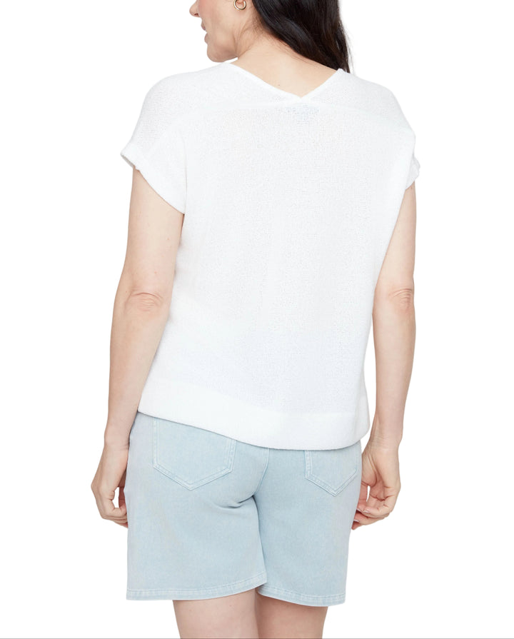 Cora Short Sleeve V-Neck Sweater