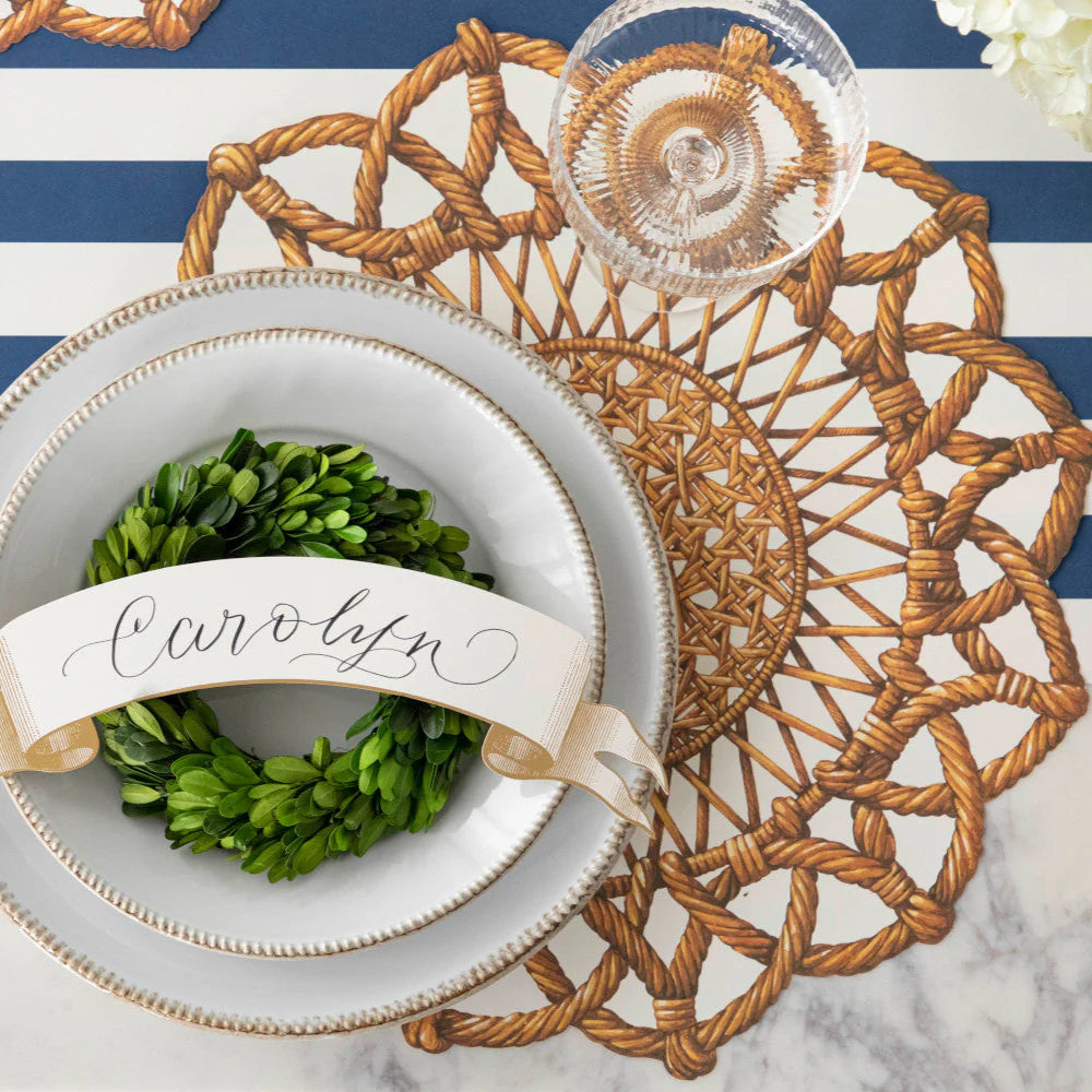 Rattan Weave Tableware