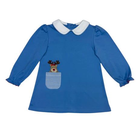 Reindeer Louisa Dress in Periwinkle