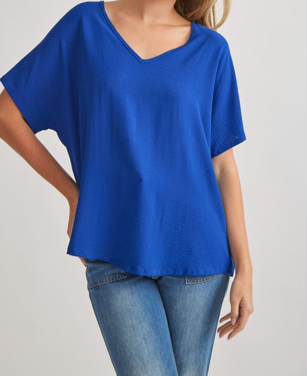 Royal Blue V Neck