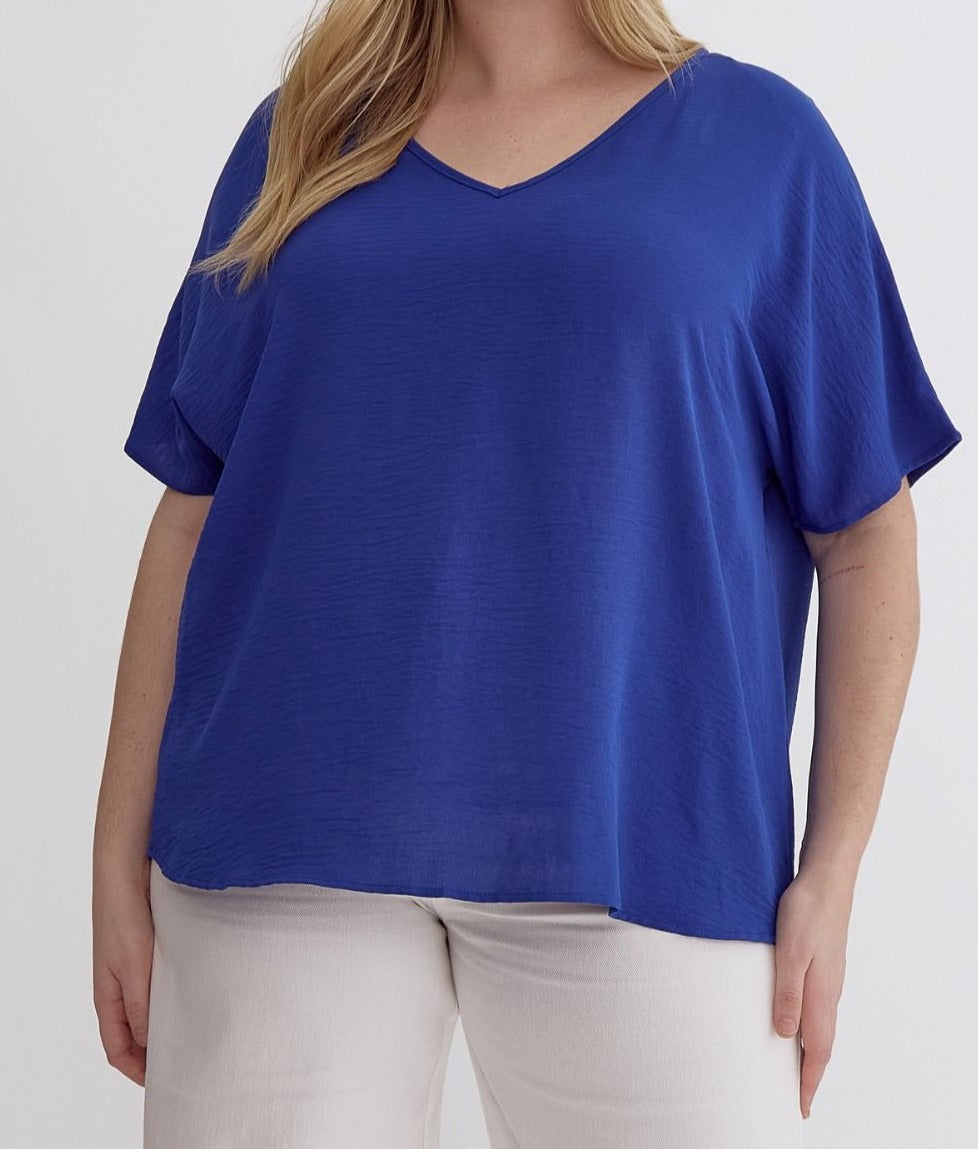 Royal Blue V Neck