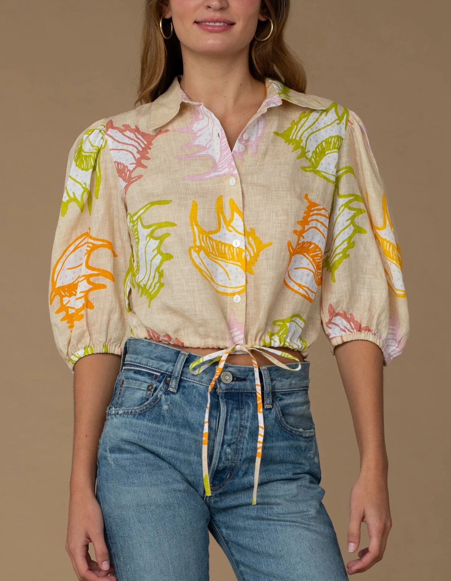 Margot Top in Shells by Elizabeth James the Label