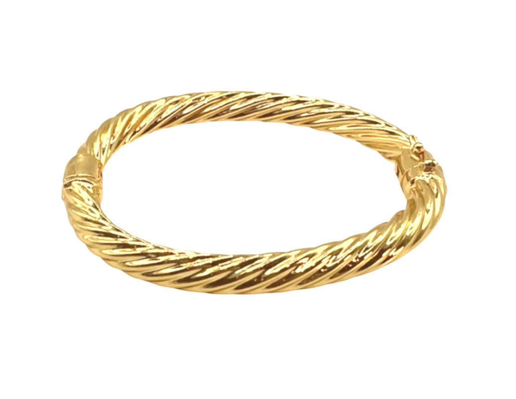 Gold Twisted Rope Bracelet