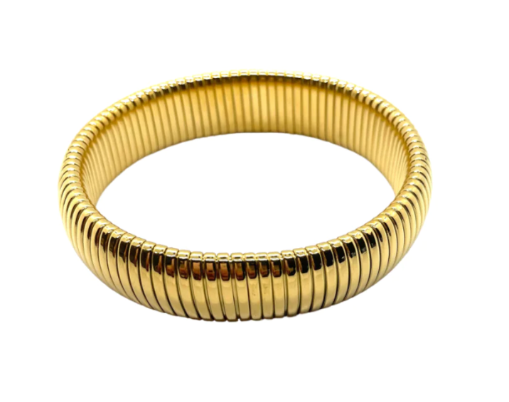 Large Gold Cobra Bracelet