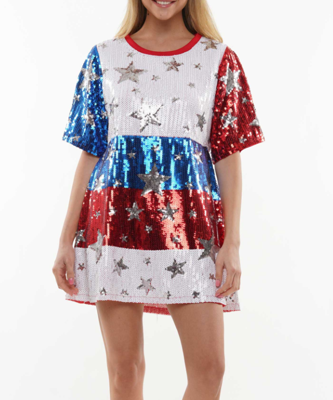 Americana Sequin Dress