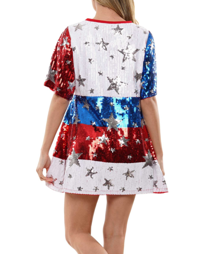 Americana Sequin Dress