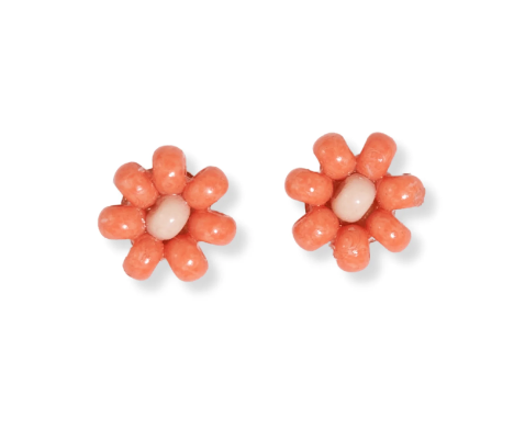 Tina Tow Color Beaded Flower Posts