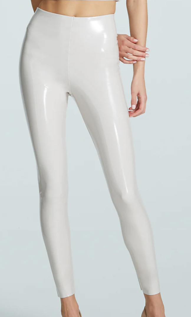 Faux Patent Leather Legging in Porcelain by Commando