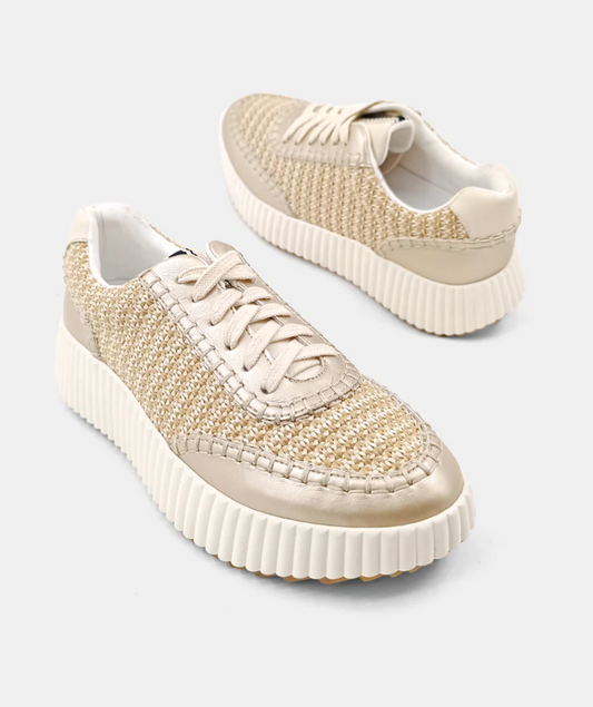 Gold Selina Sneakers by Shushop