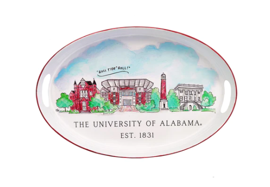 University Skyline Oval Trays