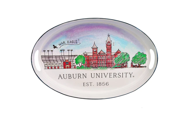 University Skyline Oval Trays