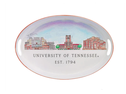 University Skyline Oval Trays