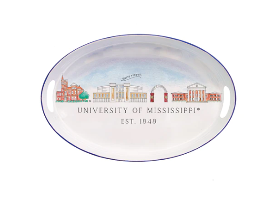 University Skyline Oval Trays