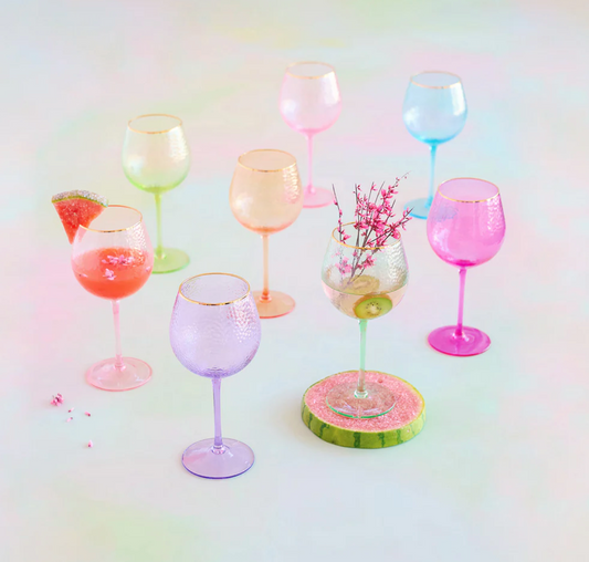Rainbow Assorted Wine Glasses