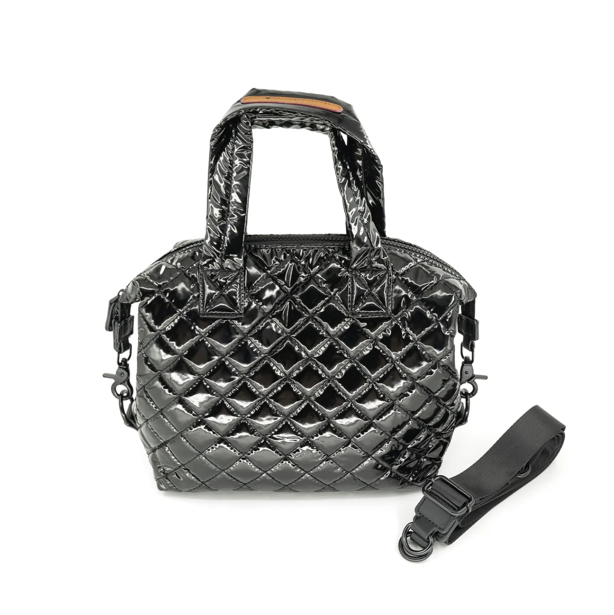 Medium Patent Leather Quilted Bag