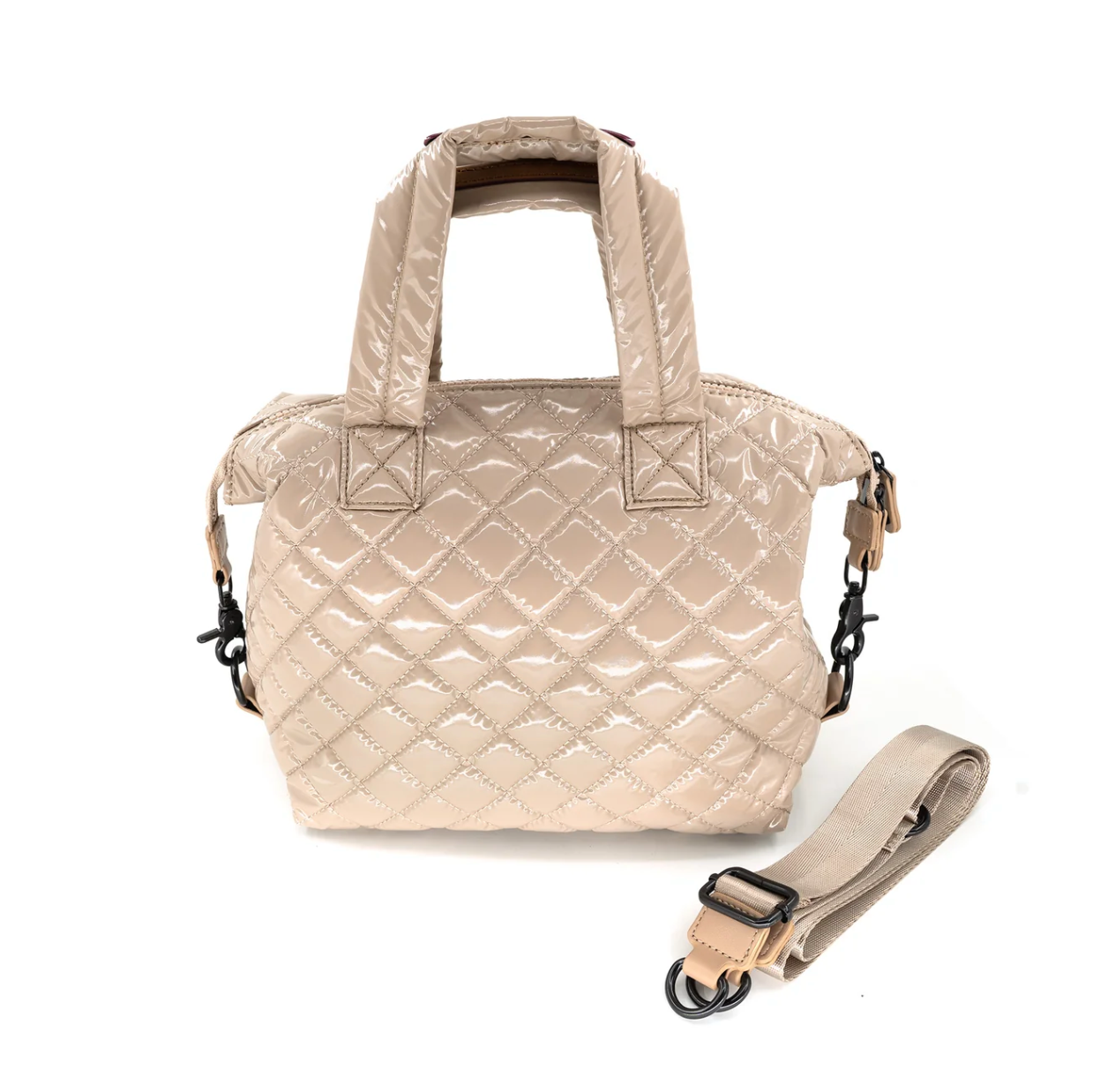 Medium Patent Leather Quilted Bag