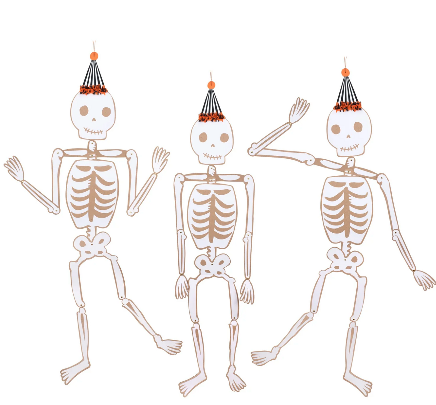 Vintage Giant Halloween Skeletons