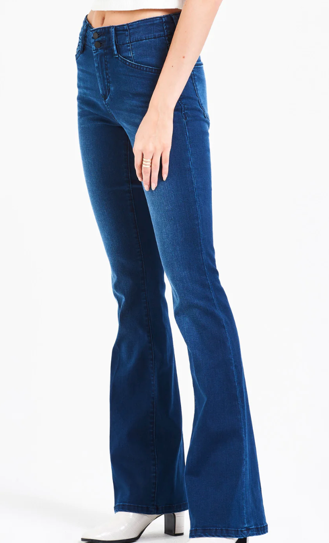 Fiona Luckport Super High Rise Wide Leg Jeans