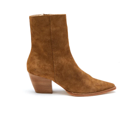 Caty Boot in Fawn Suede