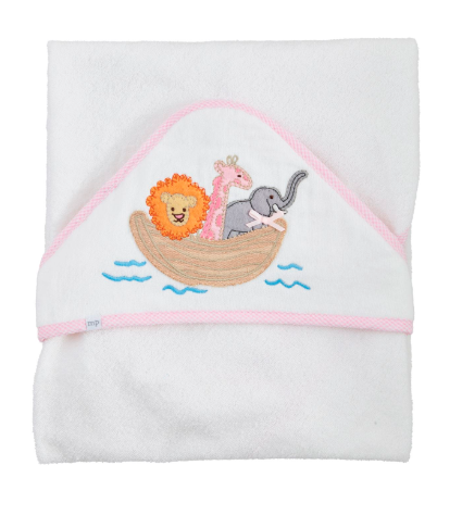 Noah's Ark Applique Hooded Towel