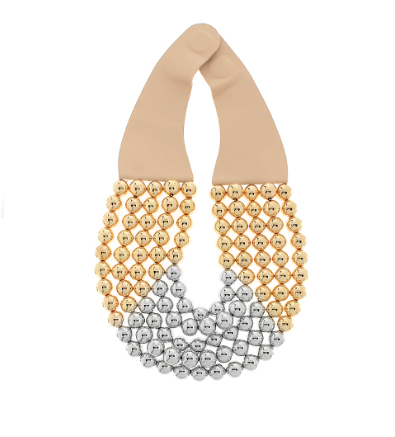5 Row Gold/Silver Bead Necklace