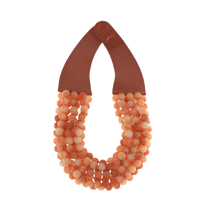 7 Row Glass Bead Necklace