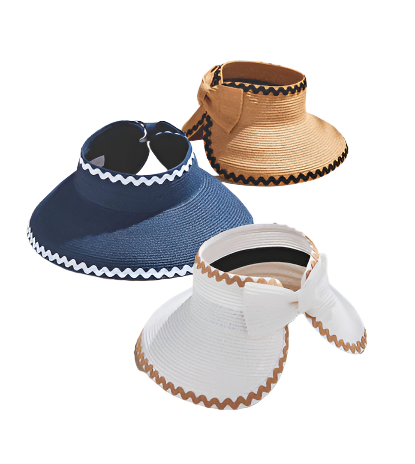 Keep it shady (and stylish) with our Ric-Rac Visor. This packable visor brings protection and convenience to your beach or park outings.