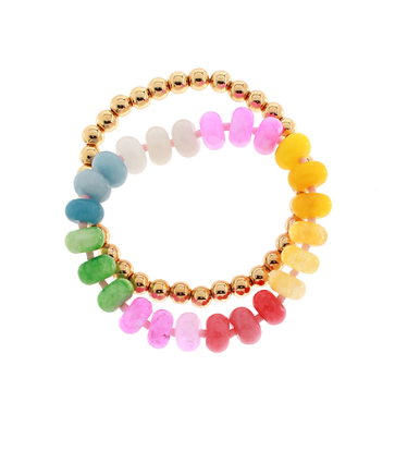 Multi Colored Beaded Bracelet