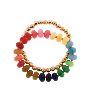 Multi Colored Beaded Bracelet