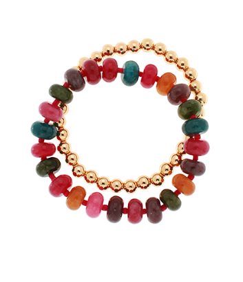Multi Colored Beaded Bracelet