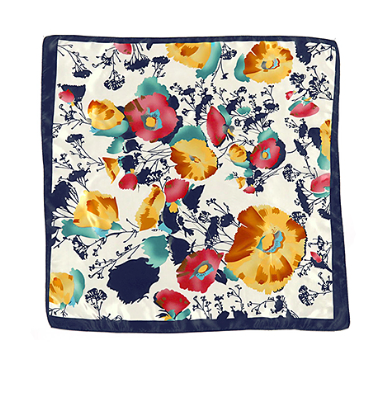 Floral Printed Silky Scarf