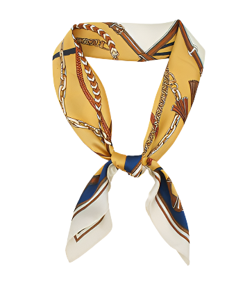 Tassel & Block Border Scarf