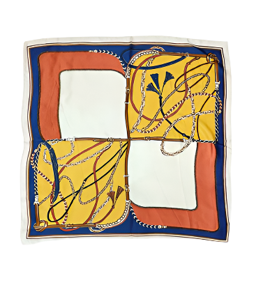 Tassel & Block Border Scarf
