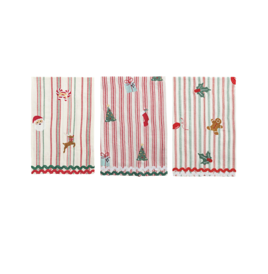 Embroidered Xmas Icon Towel