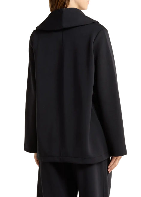 Effortlessly chic and comfy, this throw-on-and-go cardigan is made from smooth, breathable spacer fabric in a stylishly draped design that ends past the hips.

Tie belt
Long sleeves
48% polyester, 45% Tencel™ modal, 7% elastane
Tencel modal is a more-sustainably produced fiber made with closed-loop processing and is certified with the EU Ecolabel as having a low environmental impact throughout the entire lifecycle
Machine wash, tumble dry