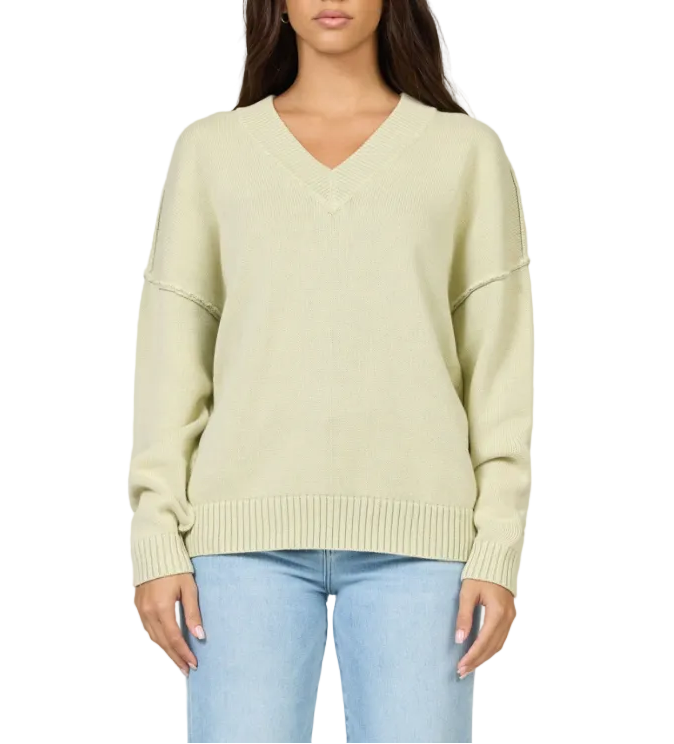 Vienna Long Sleeve V-Neck Sweater by Dear John