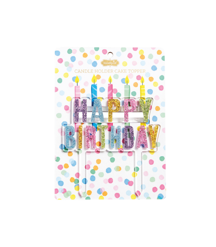 Birthday Candle Holder Cake Topper - Pickering Boxwood