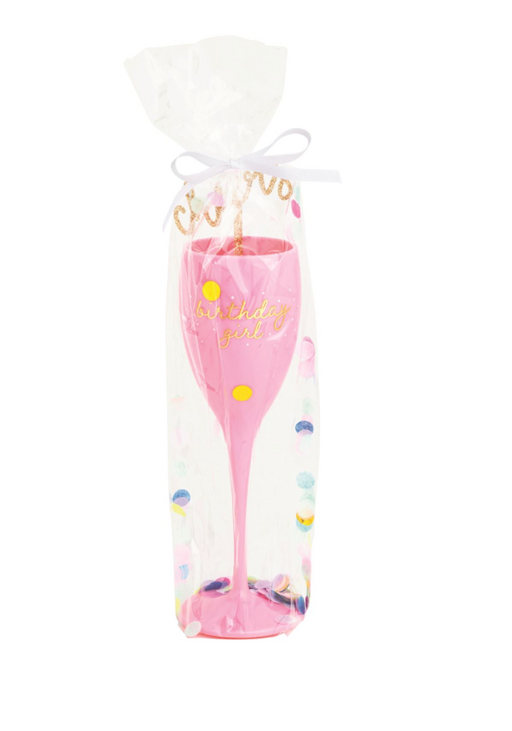 Acrylic Birthday Flute & Stirrer Set