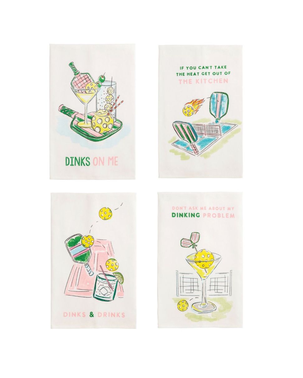Funny Pickleball Tea Towels - Pickering Boxwood