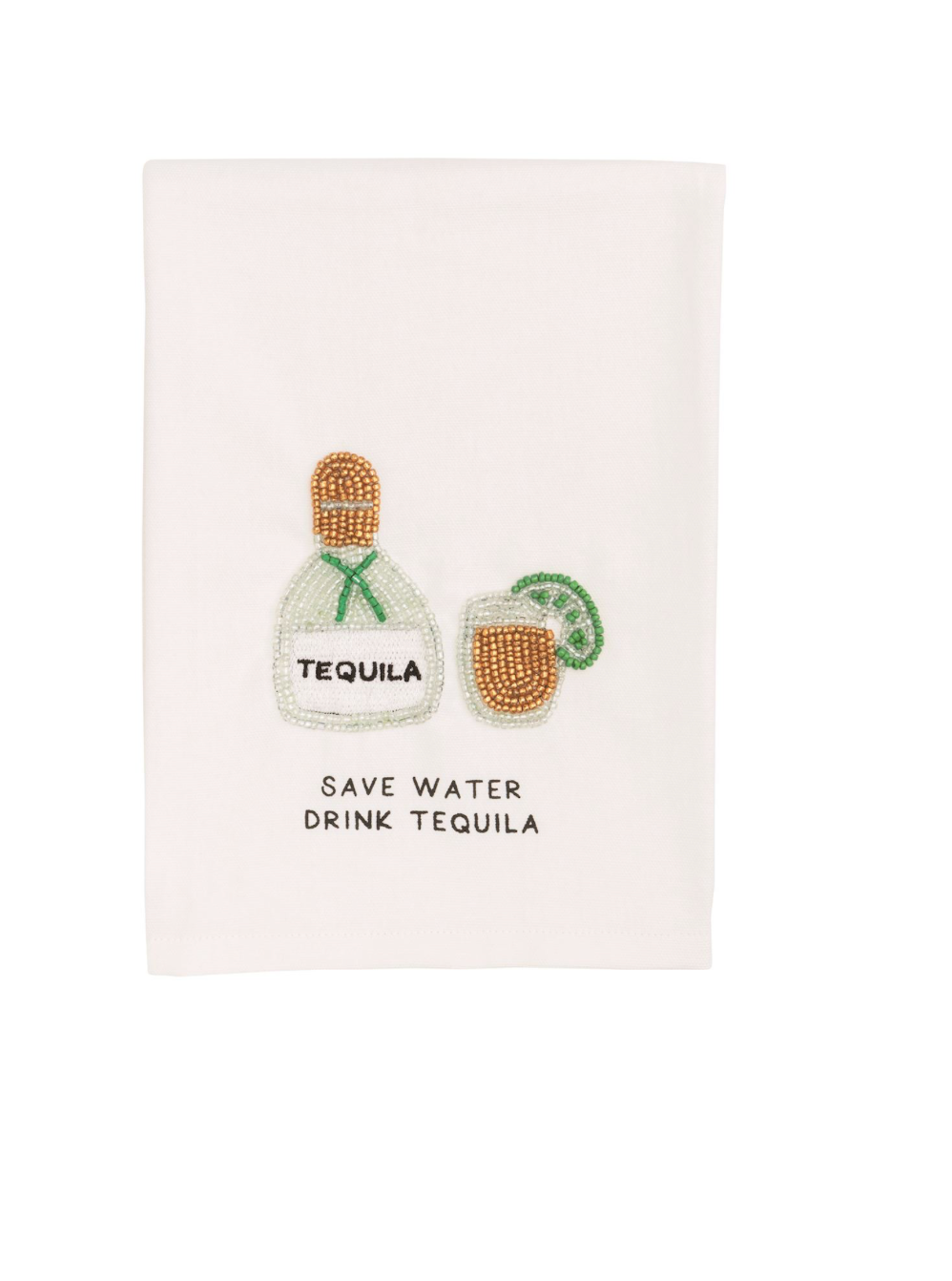 Beaded Bar Hand Towels - Pickering Boxwood