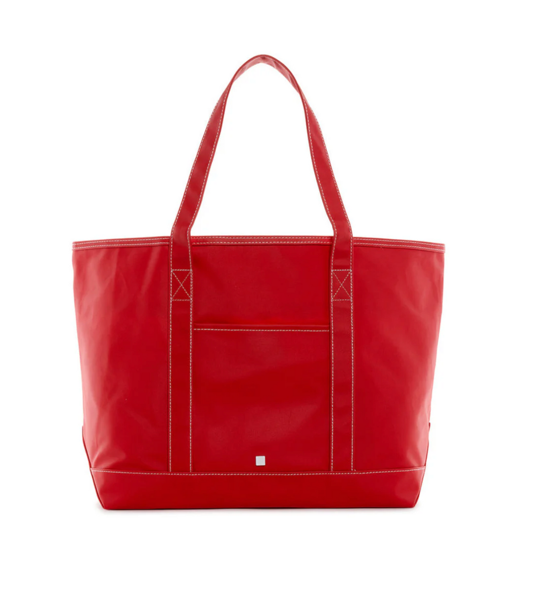 Maxi Coated Canvas Tote by TRVL Design - Pickering Boxwood