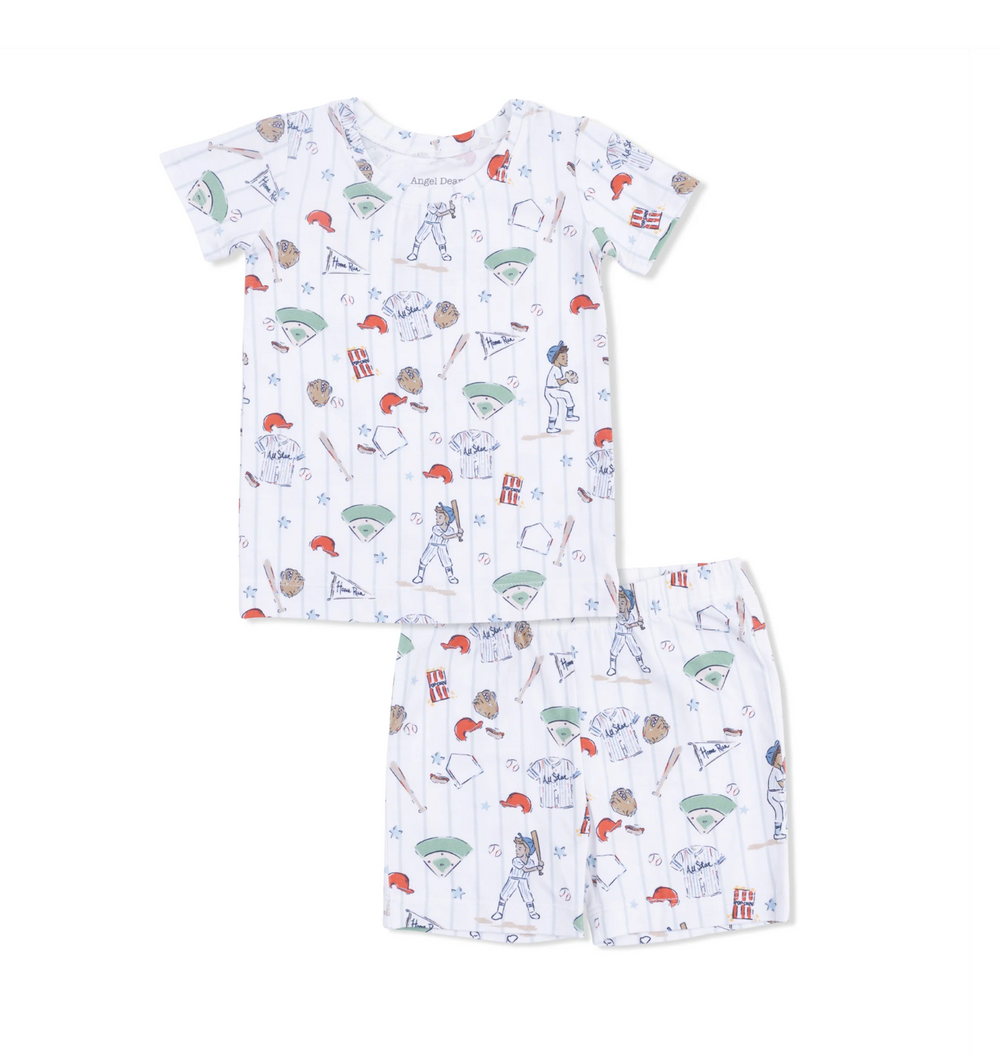 Home Run Baseball Children's Pajamas - Pickering Boxwood