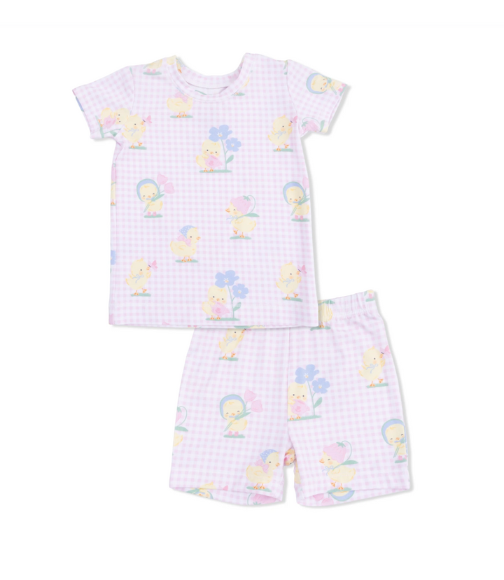 Pink Vintage Spring Duckling Children&