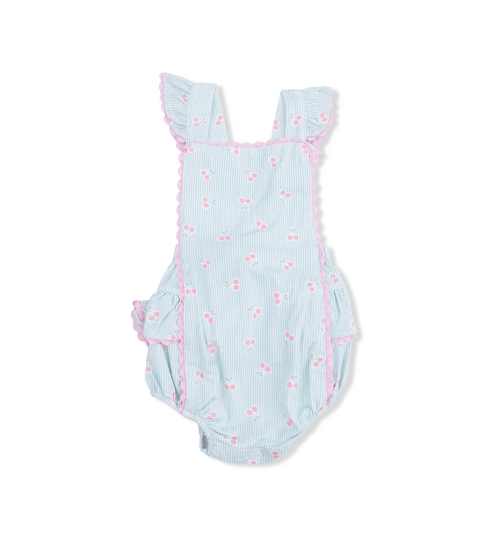 Tiny Cherry Ruffle Sunsuit