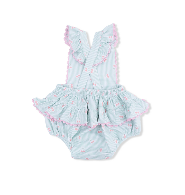 Tiny Cherry Ruffle Sunsuit