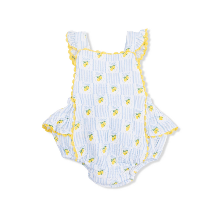 Lovely Lemons Ric Rac Ruffle Sunsuit